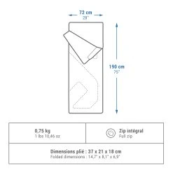 Quechua Camping Sleeping Bag Arpenaz 20° -Quechua Shop k037560397a109b91eceabe6a6597247e