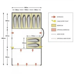 Khyam AirTek 8 Pro Inflatable Tent -Quechua Shop k1a170c15dd190c1c944a8b14083c63c0