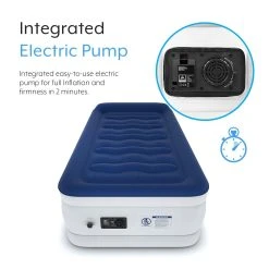 Active Era Single Comfort Plus Air Bed – Navy/White -Quechua Shop k1e65e241f1b320f3665287f518eda73d