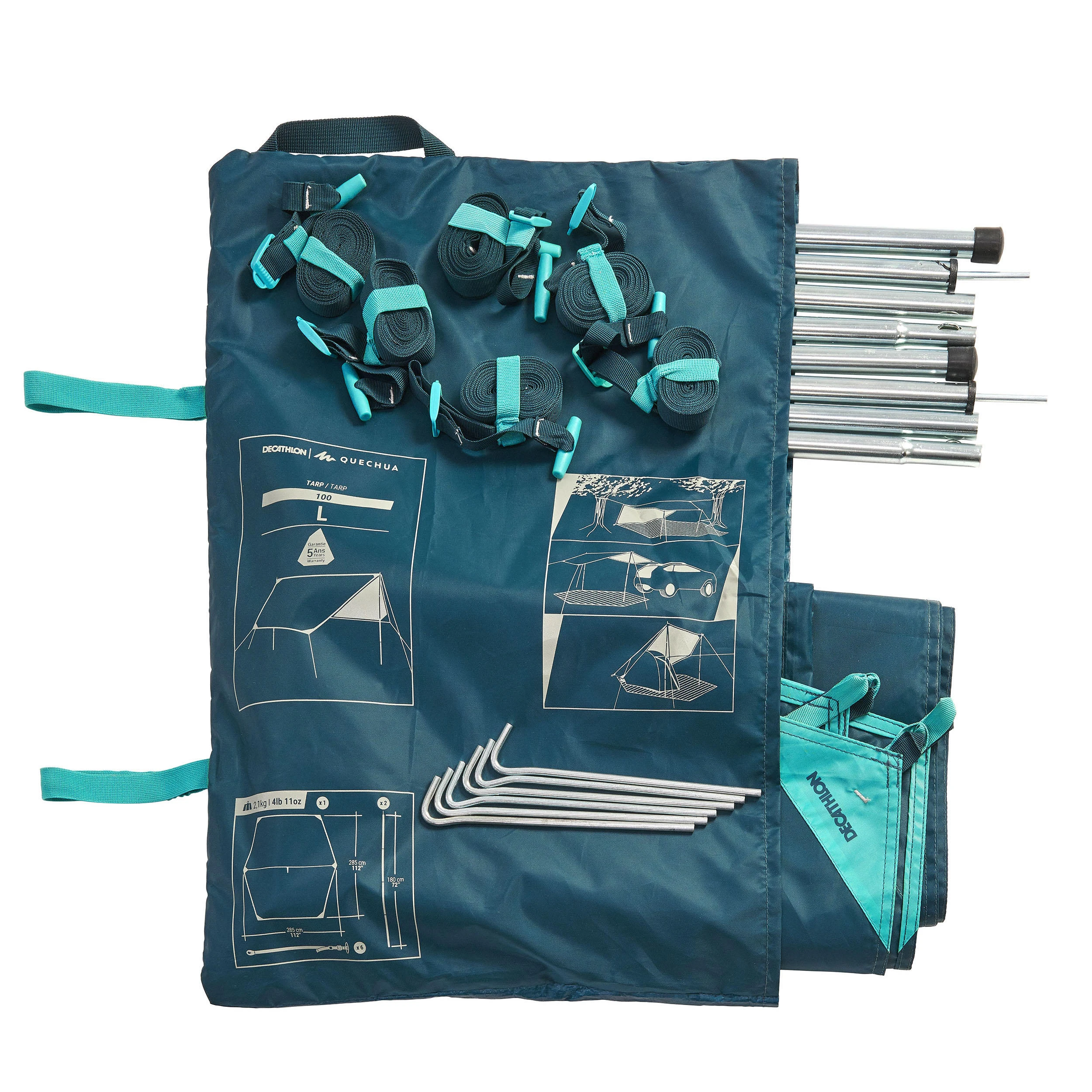 Quechua MULTIFUNCTION TARP CAMPING SHELTER 9 Quechua MULTIFUNCTION TARP CAMPING SHELTER - Image 7