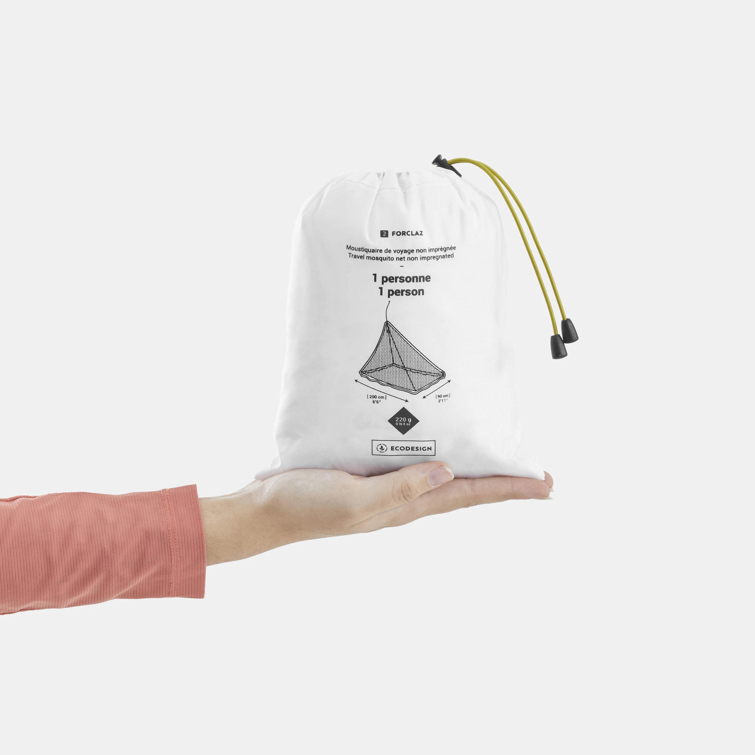 Forclaz Untreated Travel Mosquito Net - 1 Person 8 Forclaz Untreated Travel Mosquito Net - 1 Person - Image 6