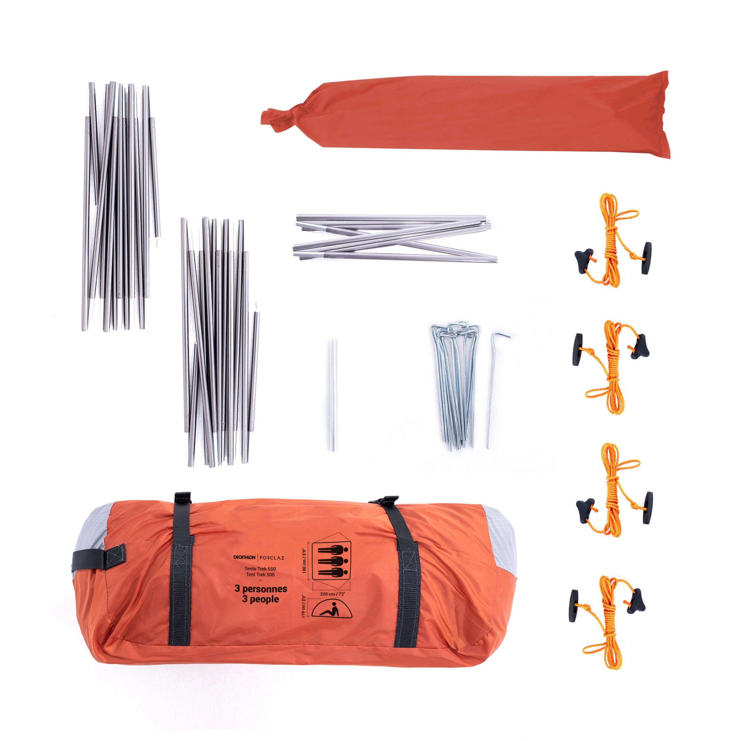 Forclaz 3 Man Dome Trekking Tent - MT500 16 Forclaz 3 Man Dome Trekking Tent - MT500 - Image 14