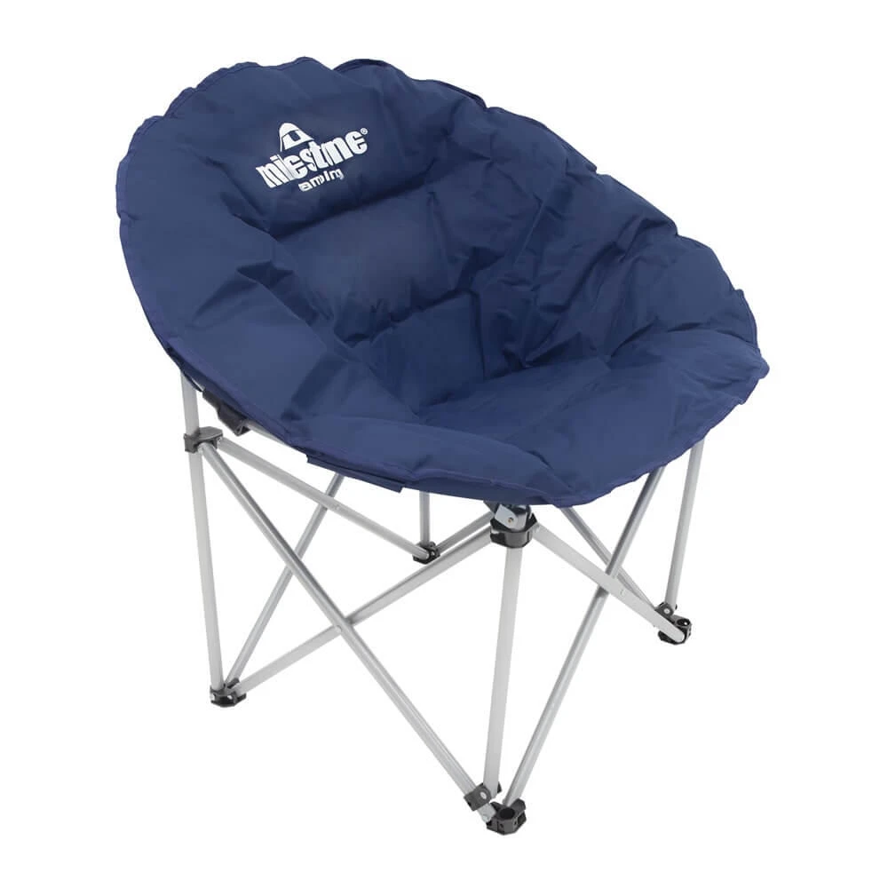 Milestone Camping Milestone Navy Blue Deluxe Moon Chair 5 Milestone Camping Milestone Navy Blue Deluxe Moon Chair - Image 3