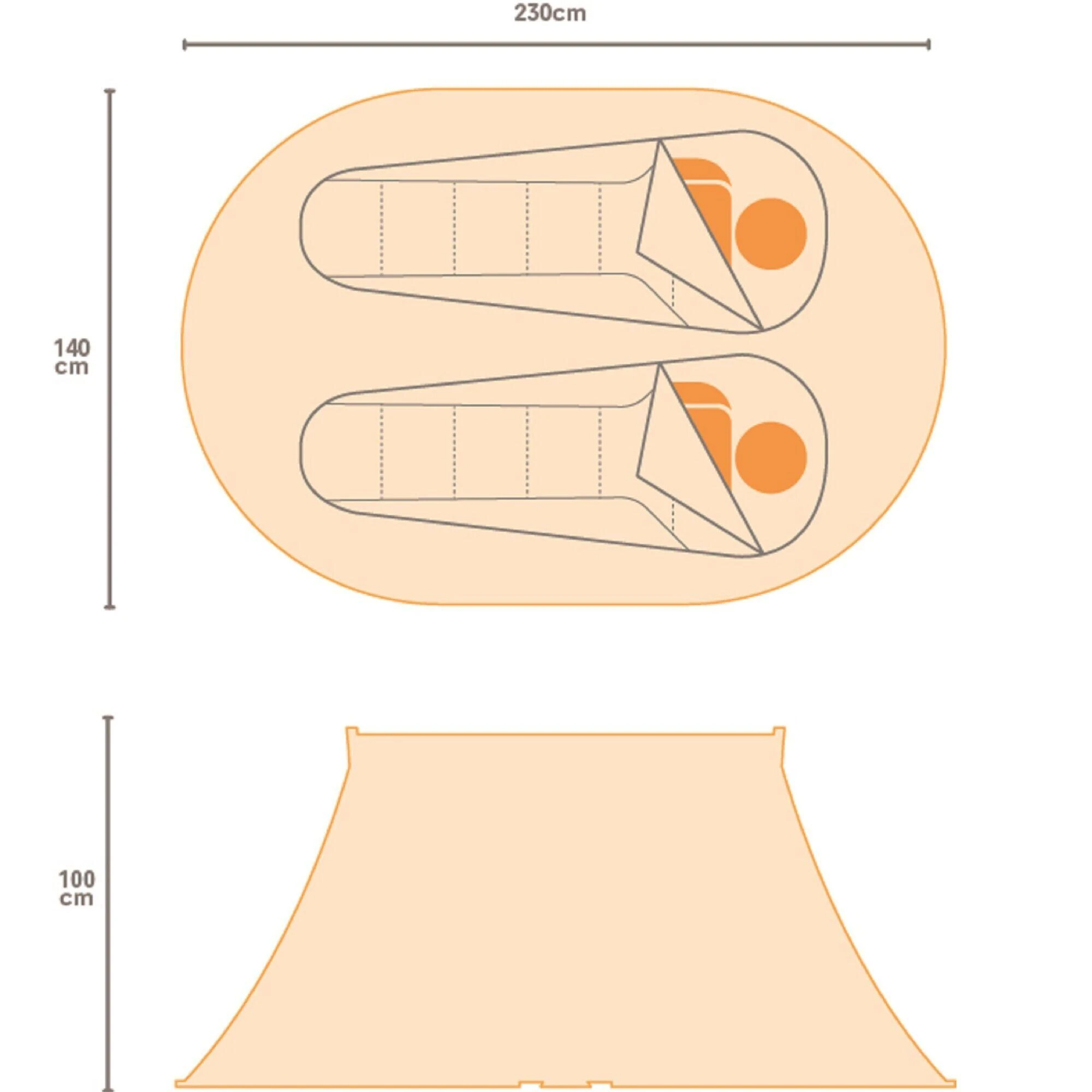 Regatta Malawi 2-Man Adults' Camping Festival Tent 4 Regatta Malawi 2-Man Adults' Camping Festival Tent - Image 2