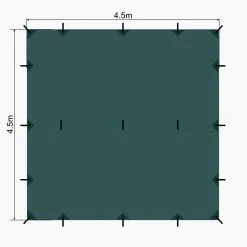 Lomo 4.5m X 4.5m Bushcraft Tarp -Quechua Shop k5aae24e2cdc2cb0f4508af98cb9e6ba0