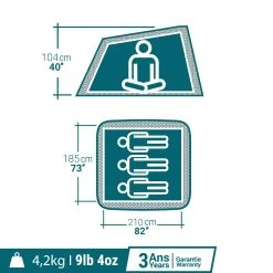 Quechua 3 Man Pop-Up Blackout Tent -Quechua Shop k607f6bb1f2e1540c12300dff1152f692
