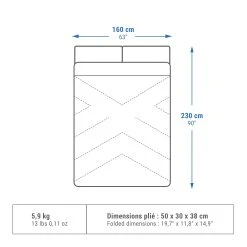 Quechua CAMPING SLEEPING BAG - ARPENAZ 0° COTTON DOUBLE -Quechua Shop k6774549171b92e823e1ada8b73d9eebc