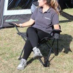 Outdoor Revolution High Back XL Chair Dark Green And Black -Quechua Shop k97132ef99c5a0983ae69d7c6642c27c1