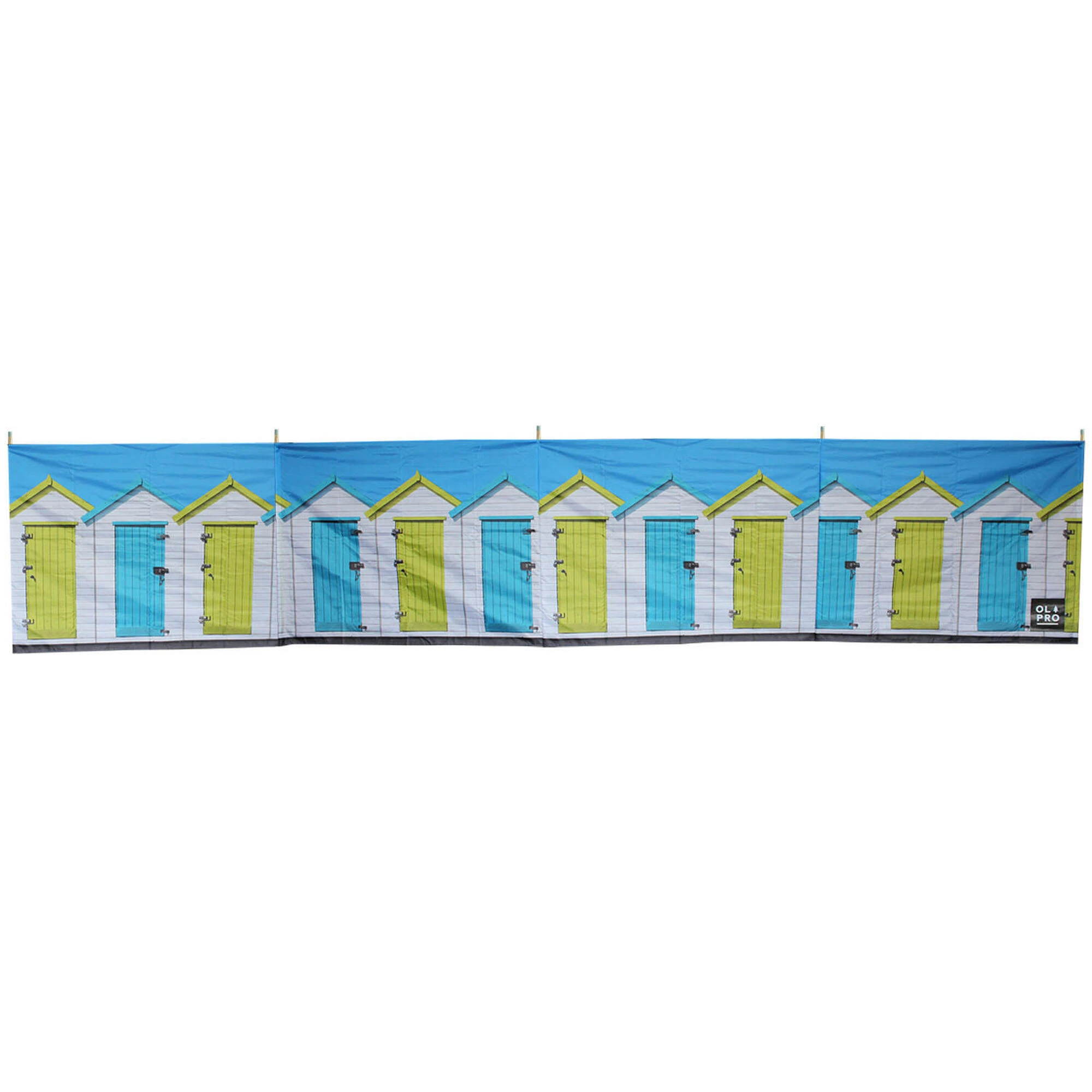 OLPRO The Beach Hut 5 Pole Wooden Windbreak 3 OLPRO The Beach Hut 5 Pole Wooden Windbreak