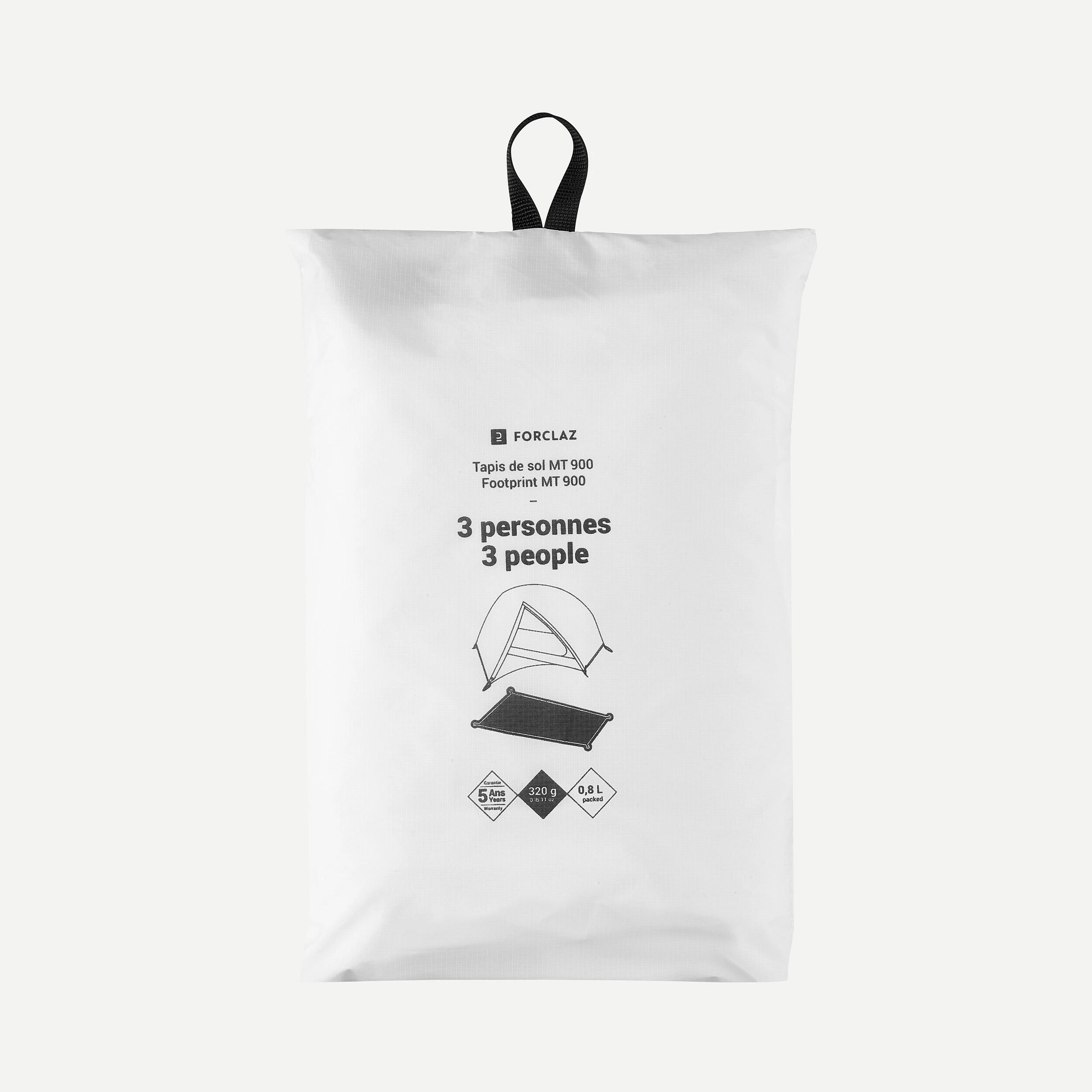 Forclaz Groundsheet MT900 For 3 Person Tent - Minimal Editions - Undyed 5 Forclaz Groundsheet MT900 For 3 Person Tent - Minimal Editions - Undyed - Image 3