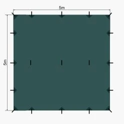 Lomo 5m X 5m Bushcraft Tarp -Quechua Shop kce4c8f3f2e545893cad90c53968face8