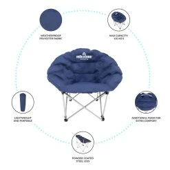 Milestone Camping Milestone Navy Blue Deluxe Moon Chair 10 Milestone Camping Milestone Navy Blue Deluxe Moon Chair -Quechua Shop kd12e11a95113677922a29a5898d1eee8