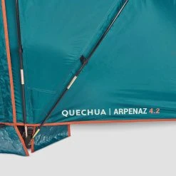 Quechua 4 Man Tent With Poles - Arpenaz 4.2 -Quechua Shop kd541f7633effb5dc2bf51fb9a6027cd6