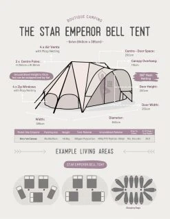 Boutique Camping Star Emperor Bell Tent -Quechua Shop kd7fead289650f6d0e4ac370cd50bb2d5