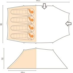 Regatta Vester 4-Man Adults' Camping Tent 8 Regatta Vester 4-Man Adults' Camping Tent -Quechua Shop kfc0c1eb28832f41afd24607451384f83